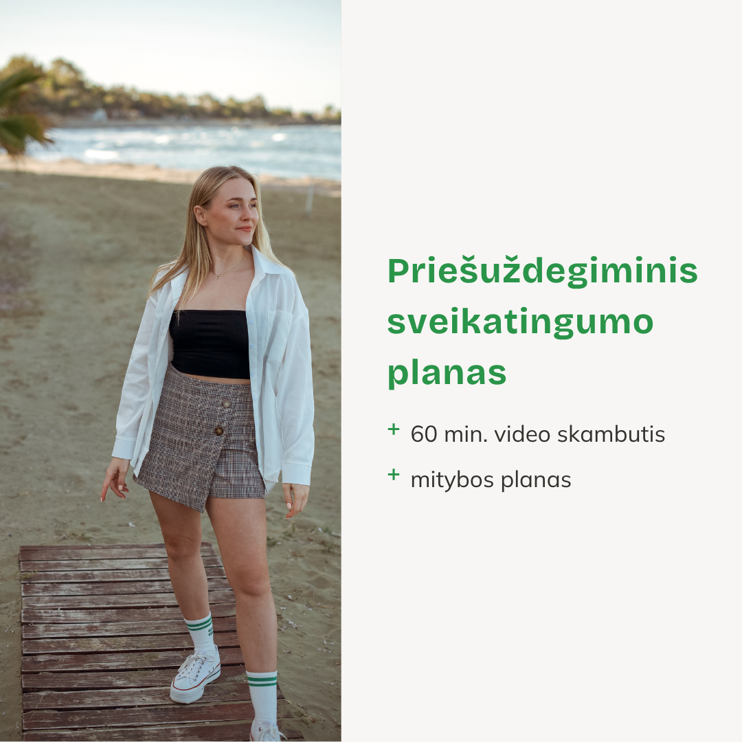 Priešuždegiminis sveikatingumo planas su konsultacija